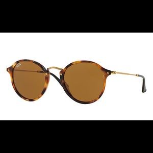 Ray ban round fleck sunglasses